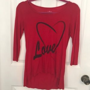 New York & Co Red T-shirt